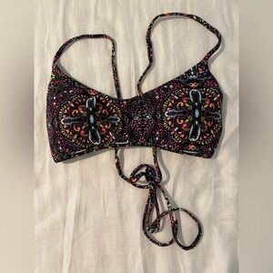 Hollister swim crisscross back bikini top size small